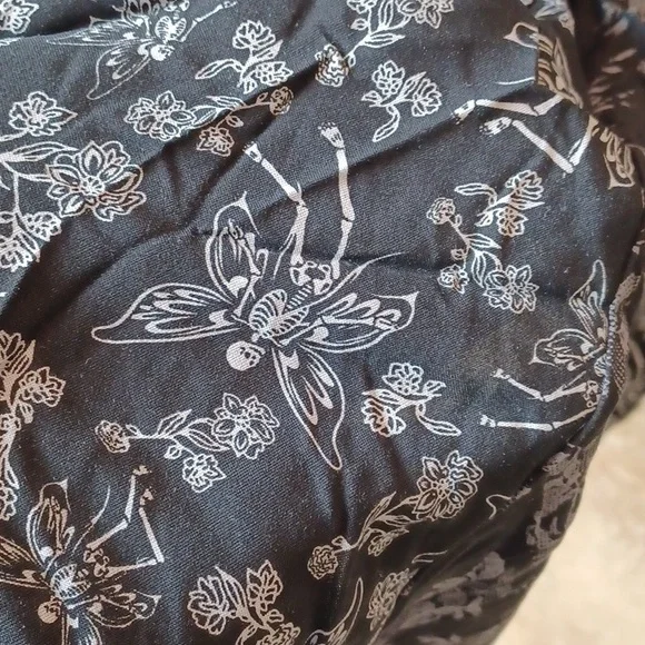 Hot topic COSMIC AURA SKELETON FAIRY LACE THIN STRAPS ZIP CLOSURE HANKY HEM - Picture 12 of 17